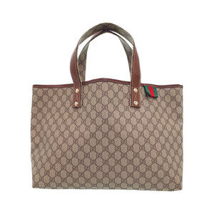 Gucci handbag beige brown GG canvas tote bag